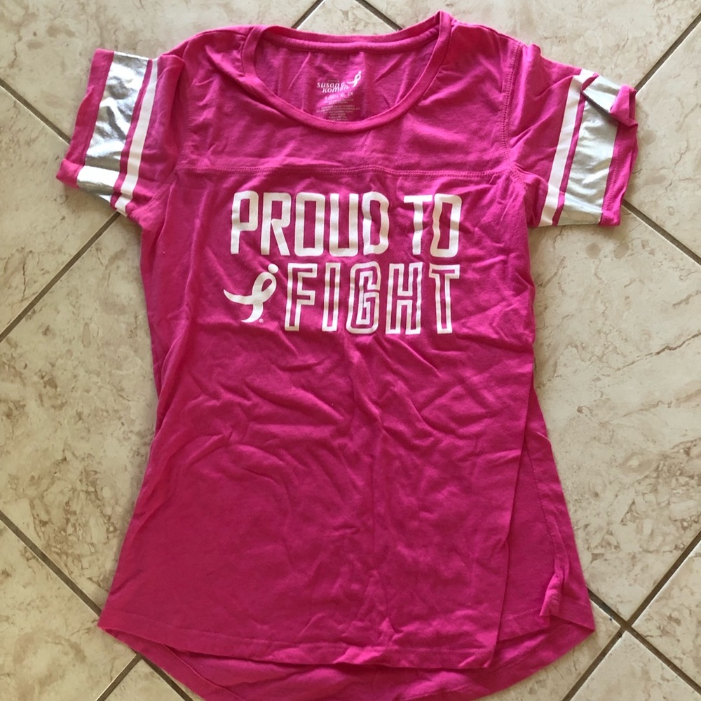 Women’s breast cancer proud to fight shirt